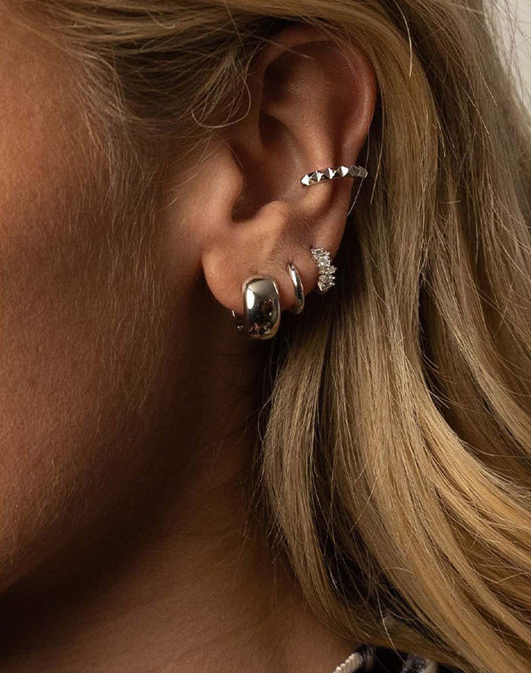 Cleo Silver Cuff Earring